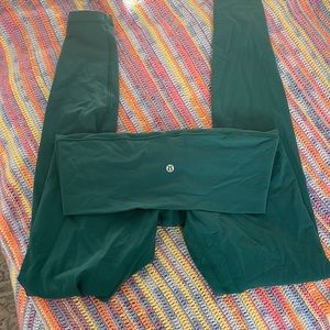 Lululemon Teal Wunder Unders Full Length Size 10